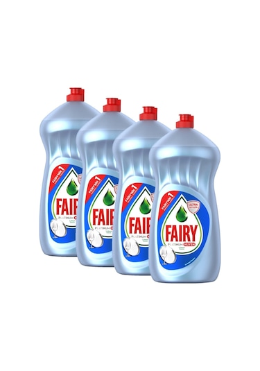 Fairy Platinum Hijyen Sıvı Bulaşık Deterjanı Fırsat Paketi 6000 Ml ( 1500 X 4 ) Limon Kokulu Fairy