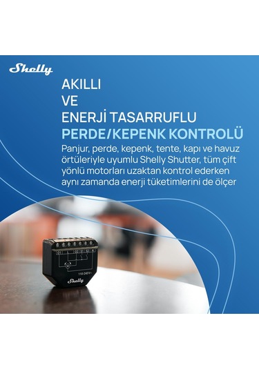 Shelly Shutter Akıllı Panjur Kontrol Rölesi