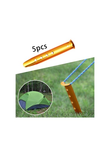 Suntek 5 Adet Taşınabilir Çadır Stakes Mandal Sarı-23cm Sarı 23cm Sarı