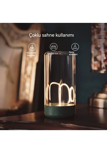 Pazly Kuantum Işık Yatak Odası Lambası, Uyku Ve Başucu Atmosferi İçin Hediyelik Beyaz Beyaz