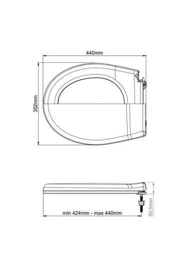 Av Engineering Alpha Ave129718 Tuvalet Kapağı 262151395 Beyaz