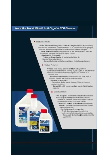 Scr Sistem Temizleyici Katkı 500 Ml