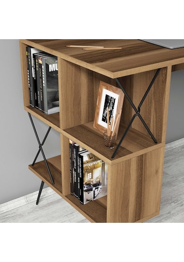 Variant Variant Extra Duvar Raflı Çalışma Masası - Ceviz