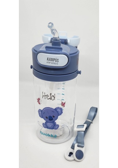 Taros Taros Quokka 450ml Mavi Pipetli Askılı Matara