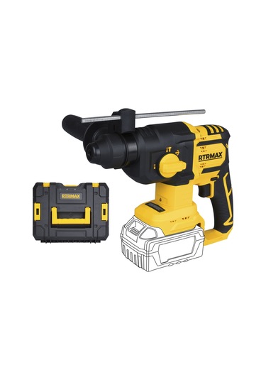 Rtrmax RTS5040B Şarjlı Sds Plus Kırıcı ve Delici Kömürsüz 1.8Jul 26mm - Akü Hariç