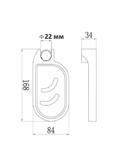 Yunboo Duş Çubuğu Sabitleme Sabunu Kasesi - 22mm Çubuk Uyumlu, Suya Dayanıklı Abs Plastik, Araçsız Kurulum, Oval Tasarım Gümüş