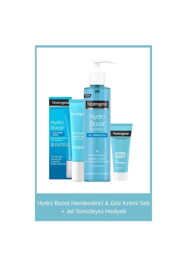 Hydro Boost Nemlendirici & Göz Kremi Seti + Jel Temizleyici Hediyeli