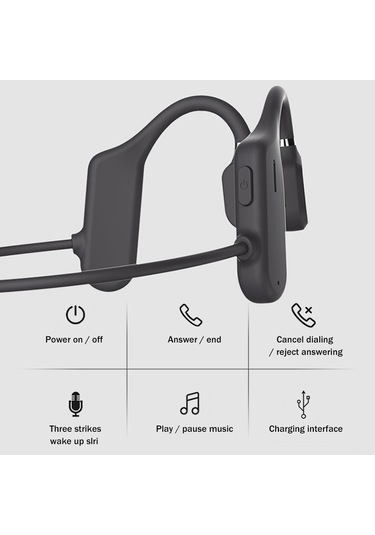 Singree "kablosuz Spor Kulaklığı - Bt5.0, Su Geçirmez, 5 Saat Şarj, Açık Kulak Tasarımı"