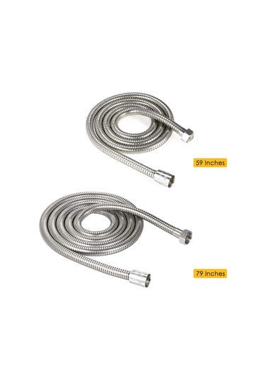 Dofolink 2 Metre Çelik Şower Hortumu - Patlama Dayanıklı, Yüksek Sıcaklığa Dayanır, Bakır Uçlu Ve Bakır Çanaklı, Evrensel Bağlantı Diğer