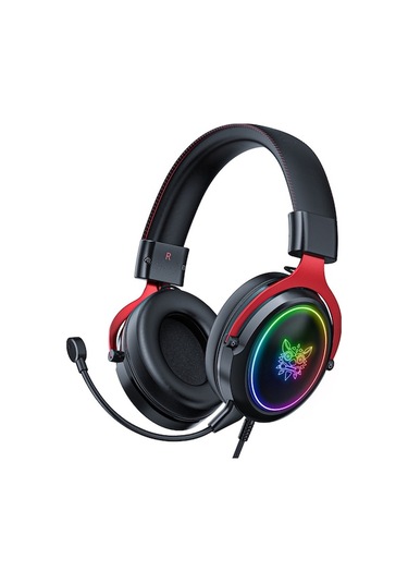 Kablolu Kırmızı-siyah Bilgisayar Oyun Kulaklığı - Çok Renkli