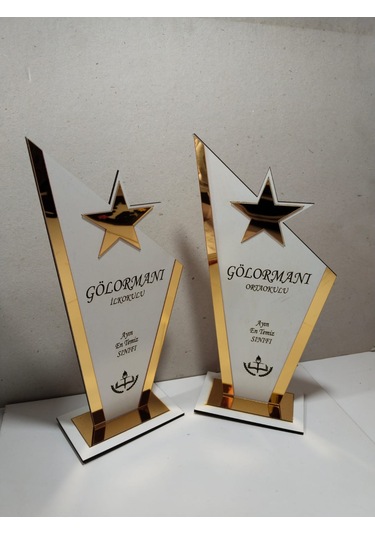 Okullar İçin En Temiz Sınıf-en Çalışkan Sınıf Hediyelik Plaket Çok Renkli