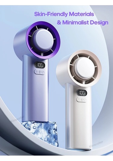 Trendooze Taşınabilir Mini Beyaz El Turbo Fan 100 Rüzgar Hızı Ayarlanabilir Beyaz
