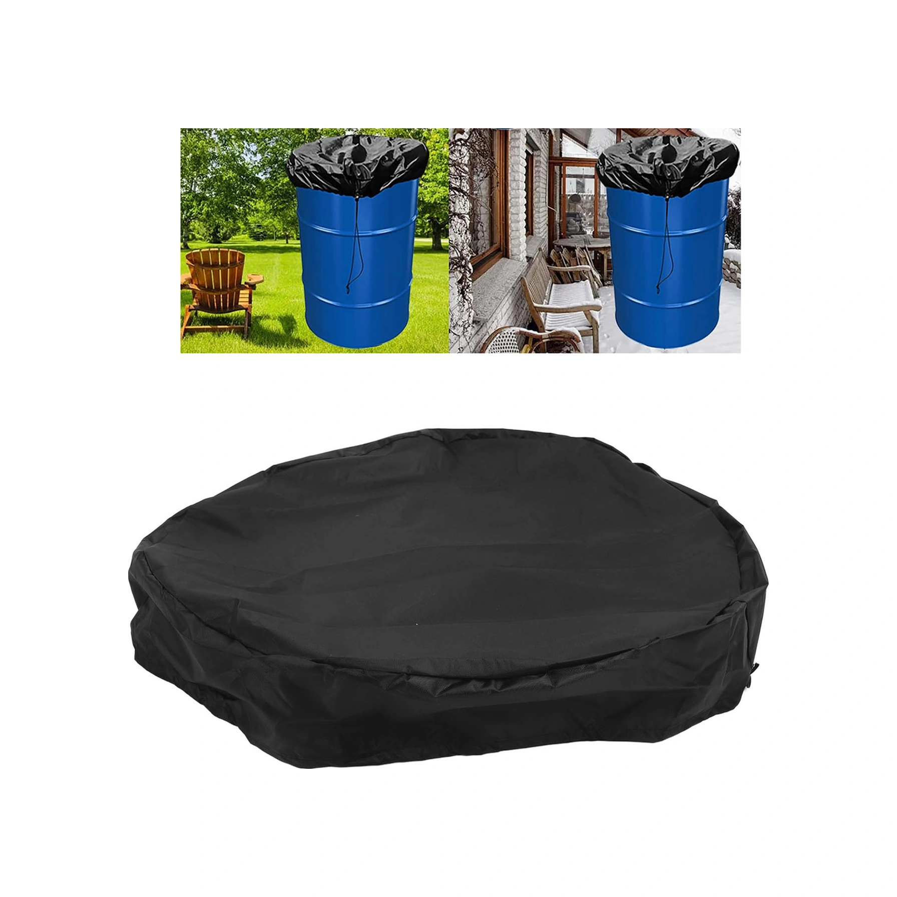 Vkemall Kimyasal Drum Korumalı Örtü, Oxford Kumaş, Genişleyebilir, Ayarlanabilir, Yağmur Ve Haşere Engeli, Ev/fabrika Kullanıma Uygun