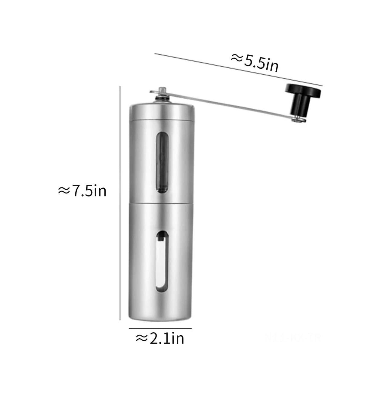 Kangvka 304 Paslanmaz Çelik Seramik Tefli El Coffee Grinder, Ayarlanabilir Öğütme Seçeneği İle Ev, Ofis Ve Kamp İçin Taşınabilir Kahve Fincanı Diğer