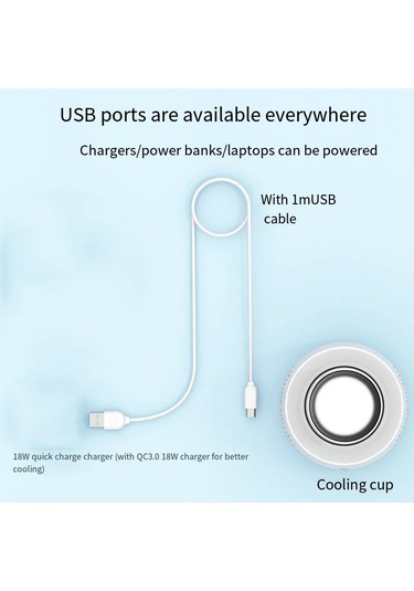 Usb Mini Buzdolabı İçecek Hızlı Soğutucu Kupası Bira Şişesi Can