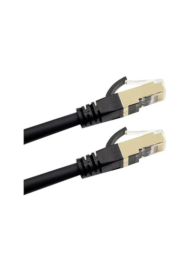 40gbps Hızında 2000mhz Cat8 Ethernet Kablosu, 10m Uzunluk, Çift Korumalı, Oksijensiz Bakır Çekirdek
