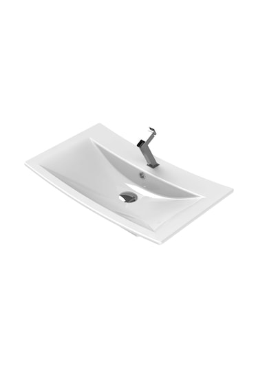 Turkuaz Seramik Elite 70x45 cm Etajerli Lavabo