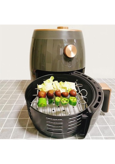 Airfryer Izgara Teli, Universal Boyutta, Çelik Tel, Izgara Şiş Ve
