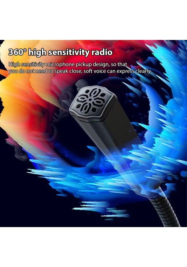 Maiyame Abs Plastik Gövde, Usb Güç Girişli, Dokunmatik Kontrollü, Siyah Bilgisayar Mikrofonu