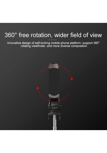 Vaorlo Taşınabilir Selfie Çubuğu Bluetooth Uzaktan Kumanda Üçü Bir Arada Entegre Zamanlayıcı Tripod Cep Telefonu Braketi