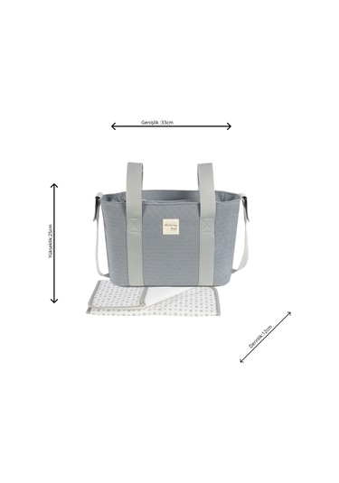 Walking Mum Eco Mum Crossbody Bakım Çantası Cloud Açık Gri