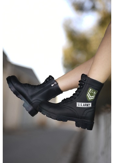 Konfores 1385 Unisex Anatomik Tabanlı Spor Bot - Nkt01385-siyah-3 Siyah