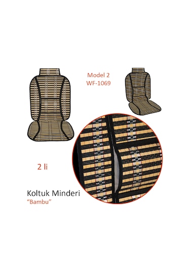 Pmx Koltuk Minderi Bambu Siyah 2 Li Model 2 Wf-1069