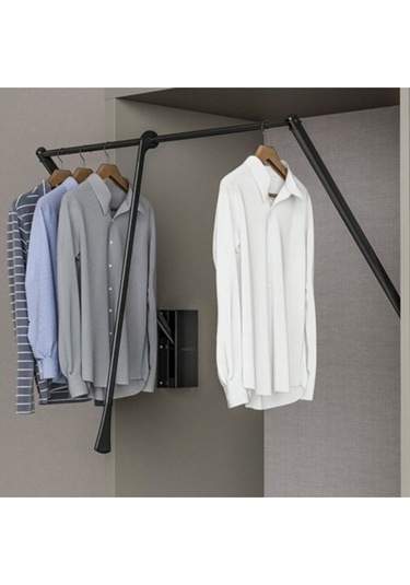 Frenli Gardırop Asansörü Antrasit