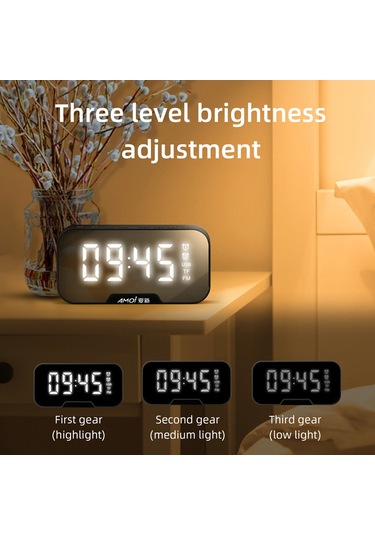 G5 G10 Ayna Saat Kablosuz Bluetooth Hoparlör Taşınabilir Ses Toplama Kartı Bluetooth Hoparlör Pembe