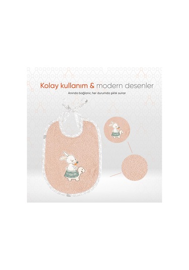Gezenbebe Hero 3'lü Yenidoğan Bebek Önlük Seti Pembe
