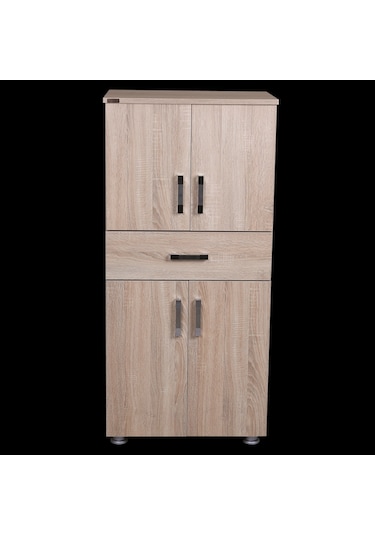 Çok Amaçlı Dolap 150 Cm Hard Parlak Soho Suntalem 4Raf 1Çekmece K