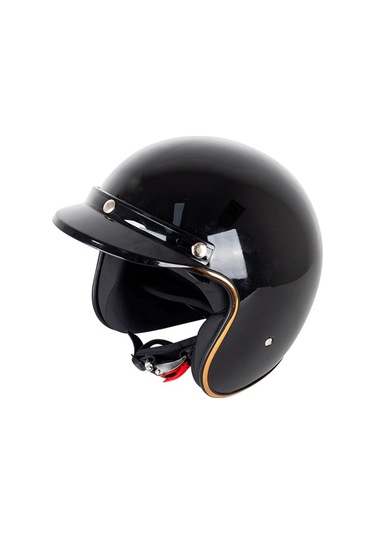 Novahub Kask Zirvesi Kalkan 3 Düğmeli Katlanabilir Vizör Rüzgar Kalkanı Açık Yüz 3/4 Retro Motosiklet Kaskı Güneş Koruyucu