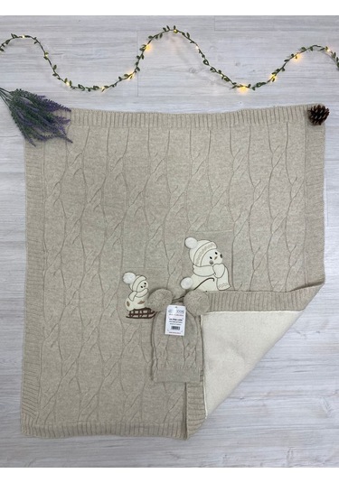 Ultralüx Bereli Bebek Battaniye Vizon