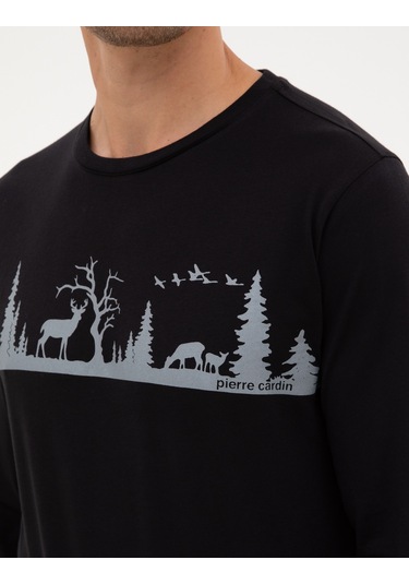 Pierre Cardin Erkek Siyah Pijama Takım 50322636-001 Siyah