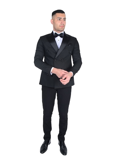 Cengiz İnler Erkek Kruvaze Smokin 215140 001