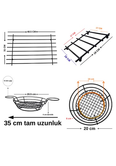 4 Lü Metal Sunum Ve Nihale Seti Büyük Nihale, Sosluklu Sunumluk, Ekmek-meyve Sepeti, Küçük Nihale Sİyah