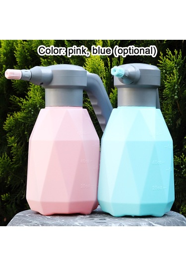 Jeehugo 2l Usb Şarjlı Elektrikli Sprey Botu, Jant Süpürgesi, Bahçe Sulama, Ev Temizliği, Nemlendirme Aleti - Mavi + Universal Başlık