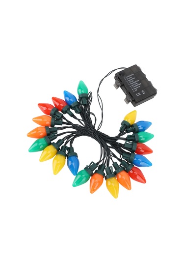 Konesam C9 Çilek Desenli Led Işık Zinciri, 5m 20 Işık, 8 Modlu Kumandalı, Ip44 Su Geçirmez, Noel Ve Tatil Dekorasyonu