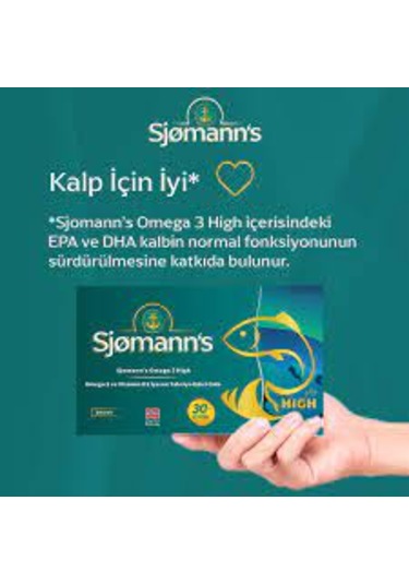 Sjomann's Omega 3 Ve Vitamin D3 İçeren Takviye Edici Gıda 30 Çiğnenebilir Jel Form