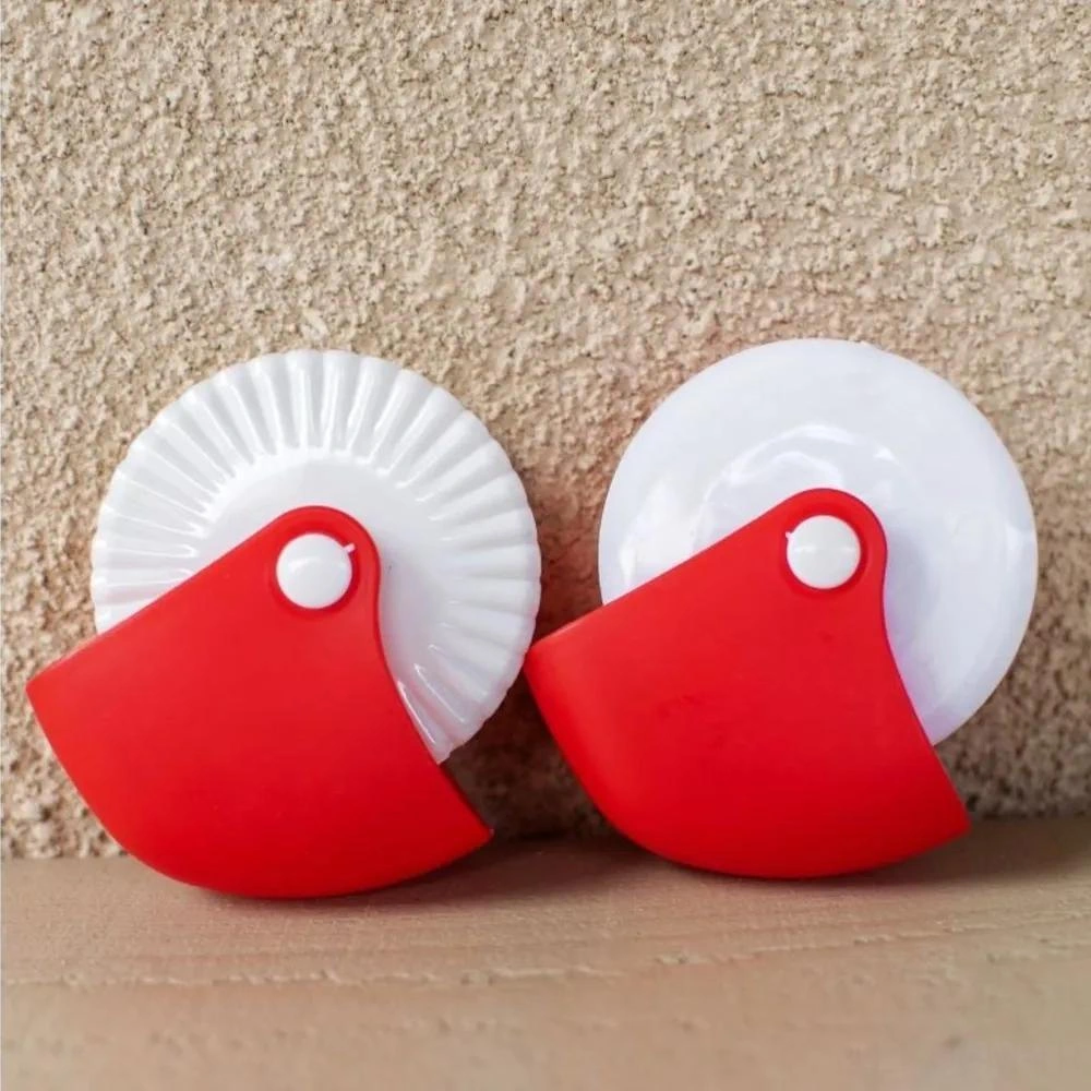 Qingmipy Manuel Pasta Kesici Seti: Dalgalı Ve Kıvrımlı Desenli Pastry Cutter, Mutfak Hamur İşleme Aracı Kırmızı