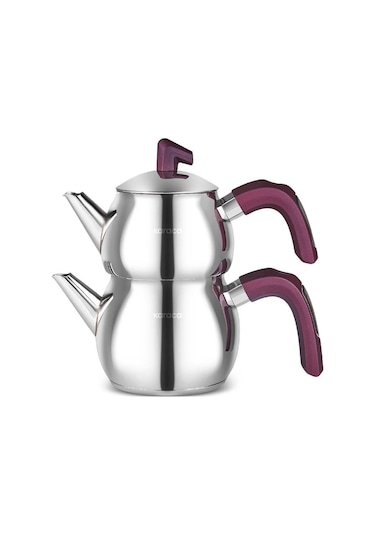 Karaca  Viyola İndüksiyon Tabanlı Mini Çaydanlık Takımı Mürdüm