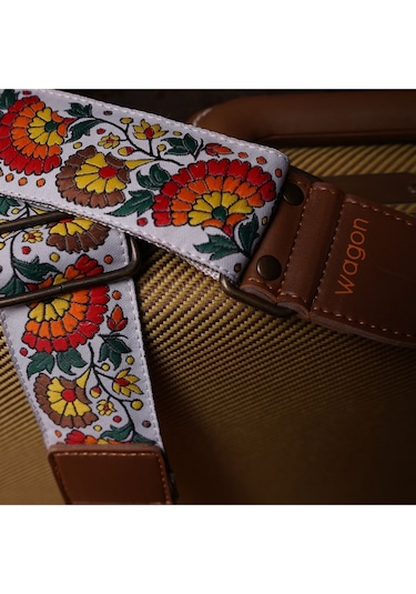 Wagon Straps Vintage Serisi Gitar Askısı - Flower Rainbow