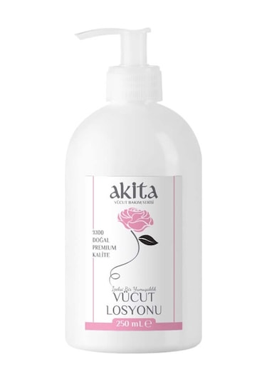 Akita Doğal Vücut Losyonu Gül 250 ML
