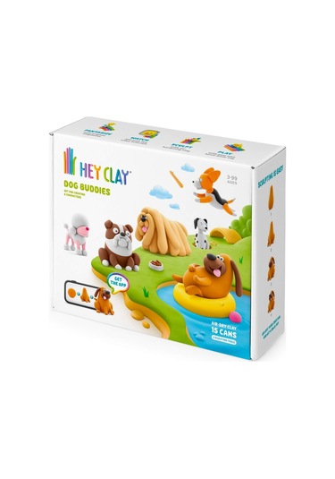 Hey Clay Hava İle Kuruyan Kil 15'li Kutu - Can Dostlar renkli
