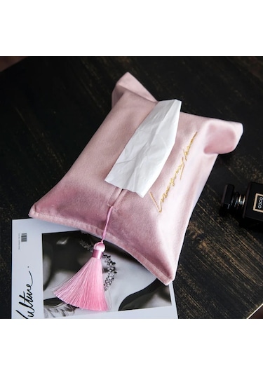 Mavi Mendil Kutusu, Tuvalet Kağıdı Kutusu, Peçetelik, Kadife Vintage Ve Zarif Ev Ve Araç Tuvalet Kağıdı Dispenseri