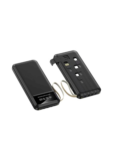 4 Çıkışlı Digital Göstergeli Fenerli 10.000 Mah Powerbank