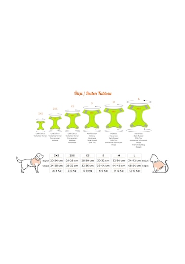 Mita Air Mesh Kedi Köpek Göğüs Tasması Çift Reflektörlü, Terletmeyen Neon Sarı