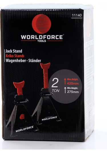 Worldforce 2 Ton 4 Ayaklı Kriko Standı Araba Araç Sehpası 2 Adet
