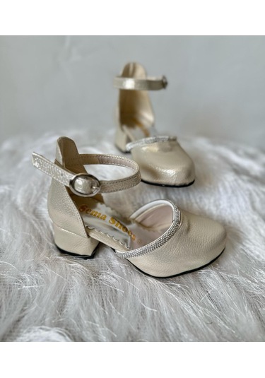 Gala Taş Detaylı Çocuk Topuklu Ayk. Gold