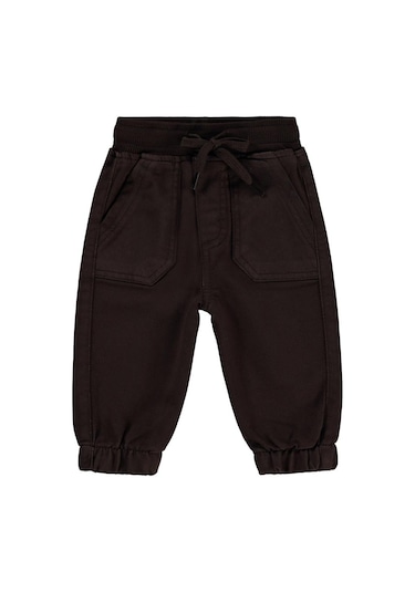 Civil Baby Örme Kumaş 6-18 Ay Pantolon - Kahverengi Koyu Kahve